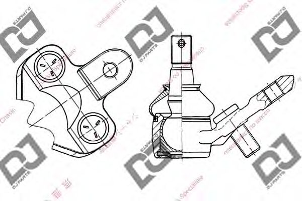 DJ PARTS DB1140 Шаровая опора DJ PARTS 