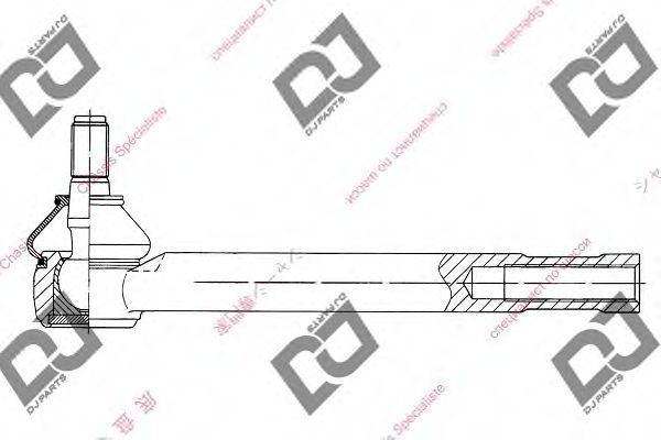 DJ PARTS DE1082 Наконечник рулевой тяги для SUZUKI CARRY фургон (FD) 1.3 16 V