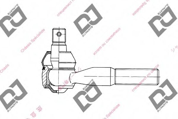 DJ PARTS DE1237 Наконечник поперечной рулевой тяги для TOYOTA COASTER автобус (TRB5, XZB5, RZB4, HZB5, BZB5, BB4) 4.0 TD