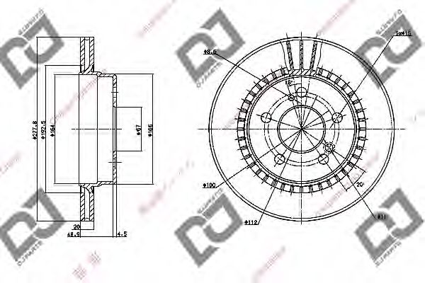 DJ PARTS BD1122 Тормозные диски DJ PARTS для MERCEDES-BENZ