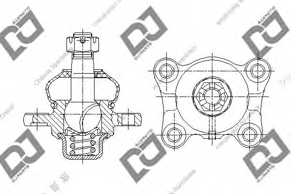 DJ PARTS DB1201 Шаровая опора DJ PARTS 