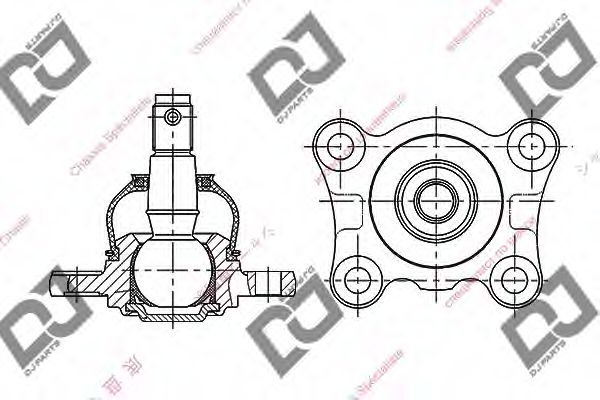 DJ PARTS DB1207 Шаровая опора DJ PARTS для TOYOTA