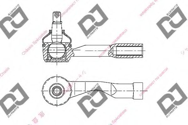 DJ PARTS DE1264 Наконечник рулевой тяги для KIA CARNIVAL (Киа Карнивал)