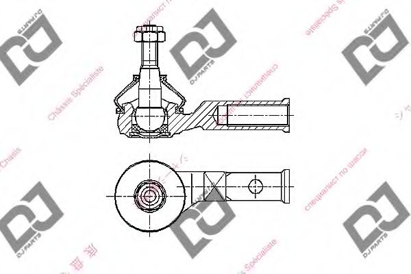DJ PARTS DE1379 Наконечник рулевой тяги для MAZDA 121 (JASM, JBSM) 1.25