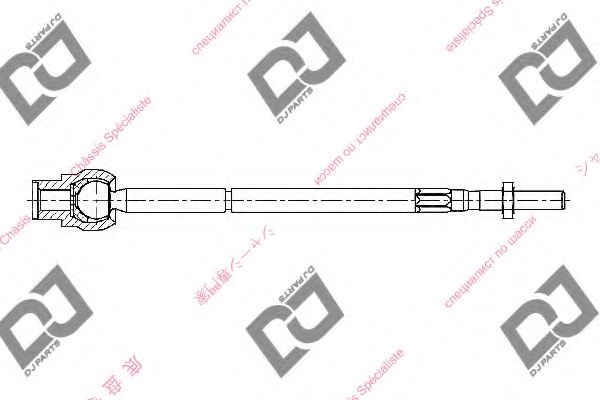 DJ PARTS DR1273 Наконечник рулевой тяги DJ PARTS для OPEL