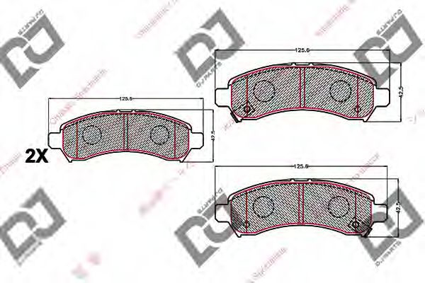 BP2181 DJ PARTS Тормозные колодки BP2181 DJ PARTS Тормозные колодки