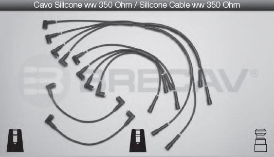 01.544 BRECAV Комплект проводов зажигания 01.544 BRECAV Комплект проводов зажигания