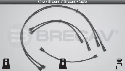 07.405 BRECAV Комплект проводов зажигания 07.405 BRECAV Комплект проводов зажигания