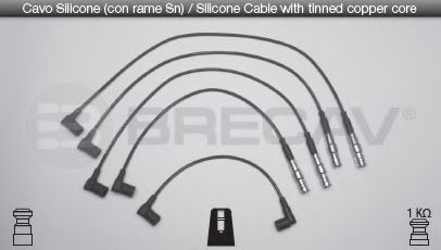 08.502 BRECAV Комплект проводов зажигания 08.502 BRECAV Комплект проводов зажигания