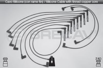 08.517 BRECAV Комплект проводов зажигания 08.517 BRECAV Комплект проводов зажигания