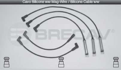 09.518 BRECAV Комплект проводов зажигания 09.518 BRECAV Комплект проводов зажигания