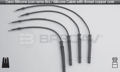 111.007C BRECAV Комплект проводов зажигания 111.007C BRECAV Комплект проводов зажигания
