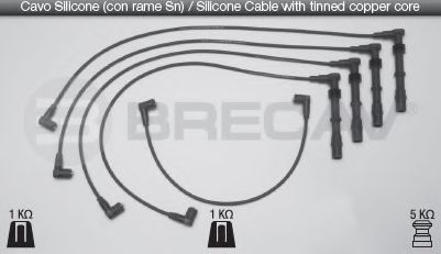 14.515 BRECAV Комплект проводов зажигания 14.515 BRECAV Комплект проводов зажигания