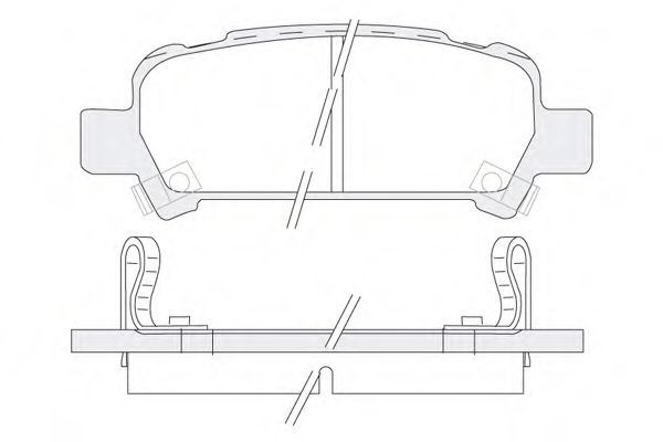 KSH-KOSHIMO 18500058072 Тормозные колодки KSH-KOSHIMO для SUBARU