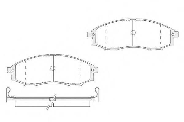 KSH-KOSHIMO 18500058138 Тормозные колодки KSH-KOSHIMO для NISSAN