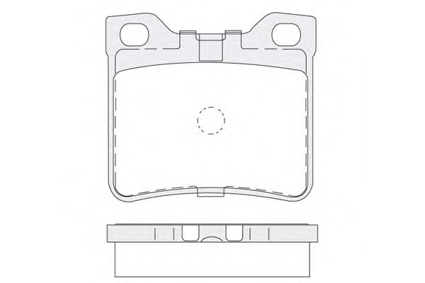 KSH-KOSHIMO 18500058165 Тормозные колодки KSH-KOSHIMO для PEUGEOT