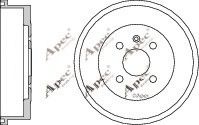 APEC braking DRM9525 Тормозной барабан для OPEL COMBO
