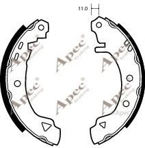 APEC braking SHU462 Ремкомплект барабанных колодок для ALFA ROMEO