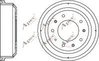 APEC braking DRM9803 Тормозной барабан для LAND ROVER
