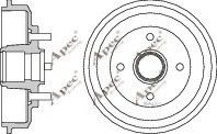 APEC braking DRM9906 Тормозной барабан для FORD FOCUS