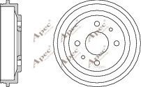 APEC braking DRM9113 Тормозной барабан для FIAT PANDA (169)