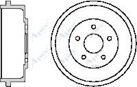 APEC braking DRM9927 Тормозной барабан для FORD TRANSIT CONNECT