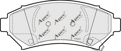 APEC braking PAD1002 Тормозные колодки для CADILLAC