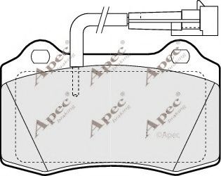 APEC braking PAD1150 Тормозные колодки для ALFA ROMEO