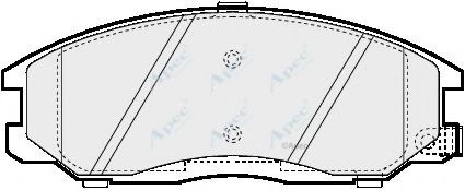 APEC braking PAD1163 Тормозные колодки APEC BRAKING 