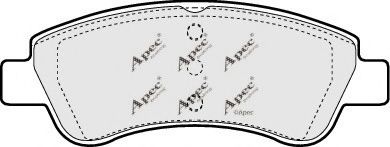 APEC braking PAD1216 Тормозные колодки APEC BRAKING 