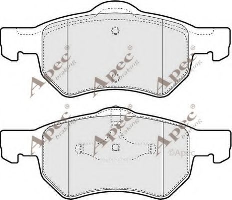 APEC braking PAD1229 Тормозные колодки APEC BRAKING для CHRYSLER