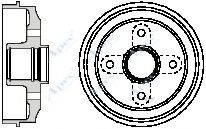 APEC braking DRM9143 Тормозной барабан для PEUGEOT 106