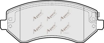 APEC braking PAD1267 Тормозные колодки для JEEP
