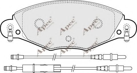 APEC braking PAD1283 Тормозные колодки APEC BRAKING 