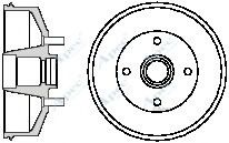 APEC braking DRM9514 Тормозной барабан для ROVER