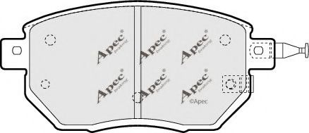 APEC braking PAD1364 Тормозные колодки для INFINITI