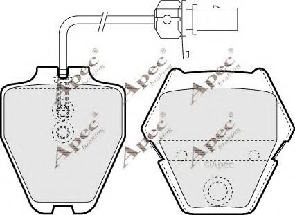 APEC braking PAD1386 Тормозные колодки APEC BRAKING 