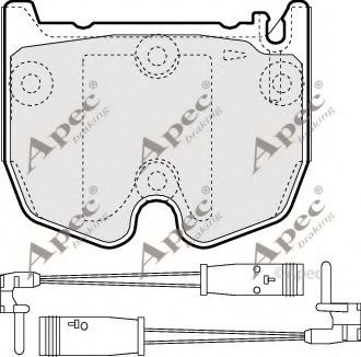 APEC braking PAD1397 Тормозные колодки для MERCEDES-BENZ SLR (R199)