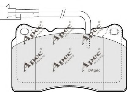 APEC braking PAD1424 Тормозные колодки для ALFA ROMEO