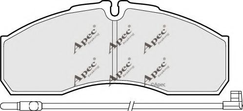 APEC braking PAD1495 Тормозные колодки для IVECO