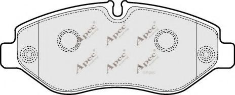 APEC braking PAD1597 Тормозные колодки для IVECO