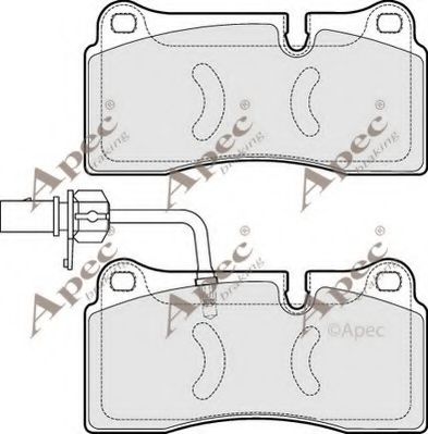 APEC braking PAD1613 Тормозные колодки для AUDI R8