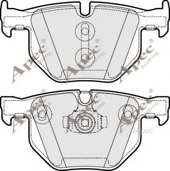 APEC braking PAD1643 Тормозные колодки APEC BRAKING для BMW