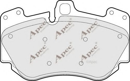 APEC braking PAD1647 Тормозные колодки для AUDI R8
