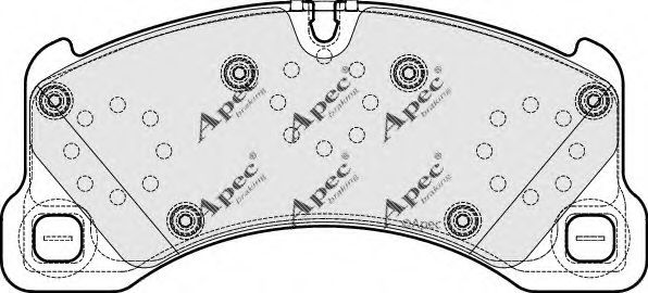 APEC braking PAD1670 Тормозные колодки APEC BRAKING для PORSCHE