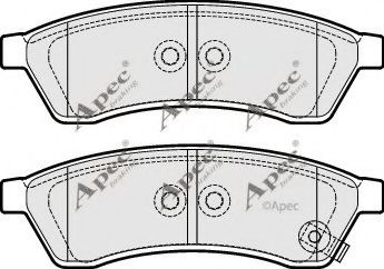 APEC braking PAD1672 Тормозные колодки для CHEVROLET TOSCA