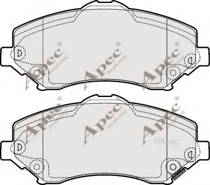 APEC braking PAD1700 Тормозные колодки для JEEP