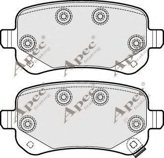 APEC braking PAD1701 Тормозные колодки APEC BRAKING для CHRYSLER