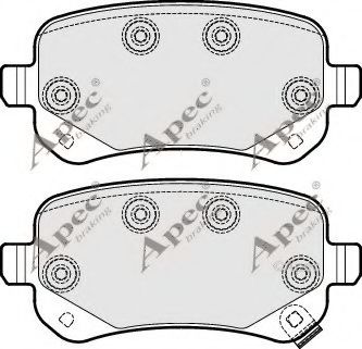 APEC braking PAD1701 Тормозные колодки APEC BRAKING для DODGE