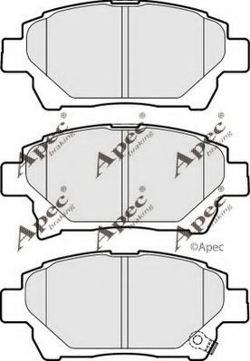 APEC braking PAD1722 Тормозные колодки для TOYOTA IQ